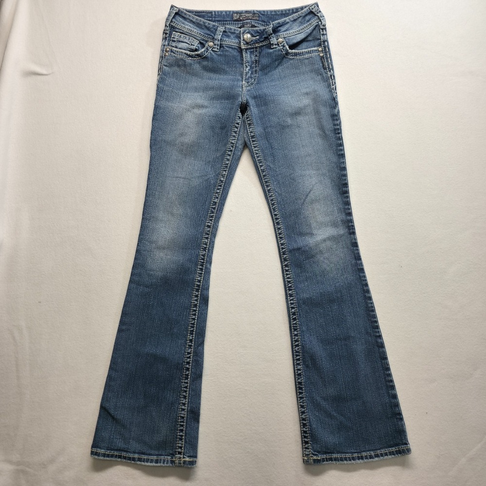 Silver Suki Women's Denim Bootcut Blue Jeans Size 29x34 Actual 28x32